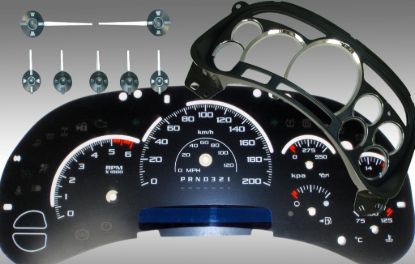 Picture of US Speedo Instrument Cluster Gauge Face Kit - PLK063K1