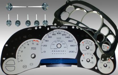 Picture of US Speedo Instrument Cluster Gauge Face Kit - PLK063K2