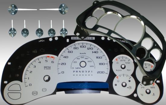 Picture of US Speedo Instrument Cluster Gauge Face Kit - PLK063K2