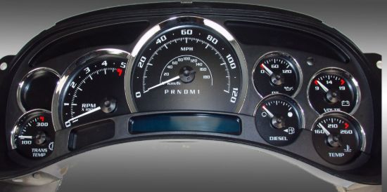 Picture of US Speedo Instrument Cluster Gauge Face Kit - PLK064DLED1