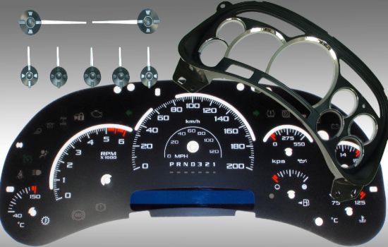Picture of US Speedo Instrument Cluster Gauge Face Kit - PLK064K1