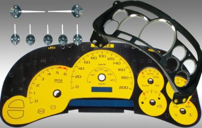 Picture of US Speedo Instrument Cluster Gauge Face Kit - PLT120053K3