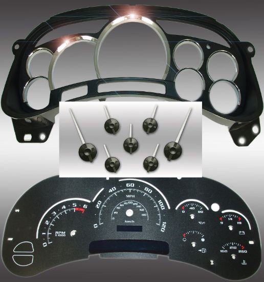 Picture of US Speedo Instrument Cluster Gauge Face Kit - PLT120053LED11