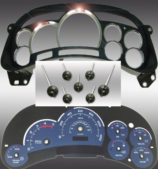Picture of US Speedo Instrument Cluster Gauge Face Kit - PLT120054D4