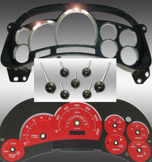 Picture of US Speedo Instrument Cluster Gauge Face Kit - PLT120054D5
