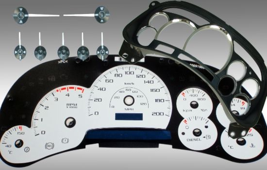Picture of US Speedo Instrument Cluster Gauge Face Kit - PLT120054DK0