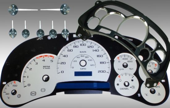 Picture of US Speedo Instrument Cluster Gauge Face Kit - PLT120054DK2