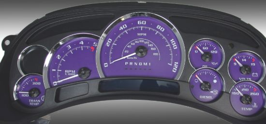 Picture of US Speedo Instrument Cluster Gauge Face Kit - PLT120064D7
