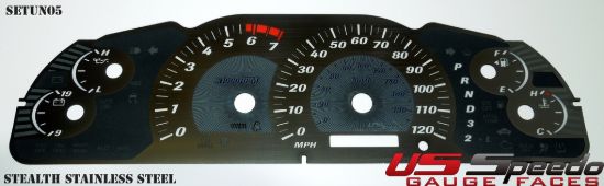 Picture of US Speedo Instrument Cluster Gauge Face Kit - SETUN05