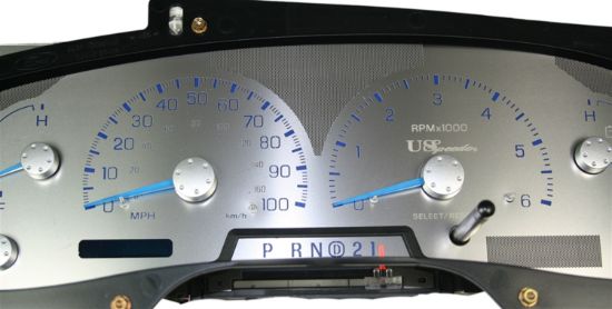 Picture of US Speedo Instrument Cluster Gauge Face Kit - SSF01RK