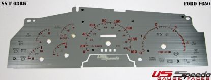Picture of US Speedo Instrument Cluster Gauge Face Kit - SSF03RK
