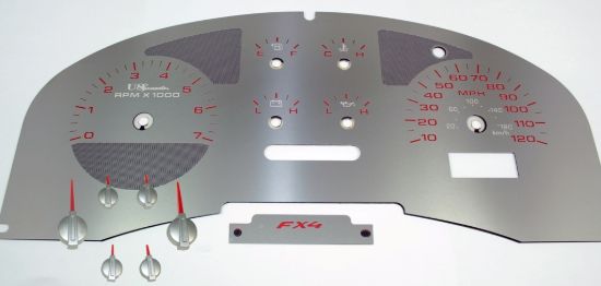Picture of US Speedo Instrument Cluster Gauge Face Kit - SSF04R
