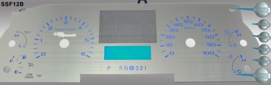 Picture of US Speedo Instrument Cluster Gauge Face Kit - SSF12B