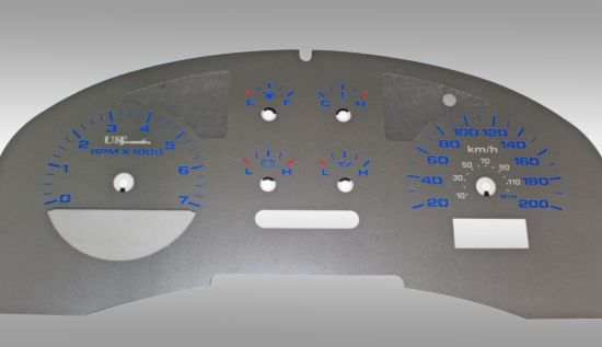 Picture of US Speedo Instrument Cluster Gauge Face Kit - SSF14BK
