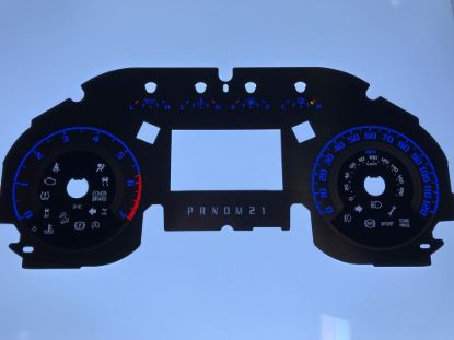 Picture of US Speedo Instrument Cluster Gauge Face Kit - SSF154B