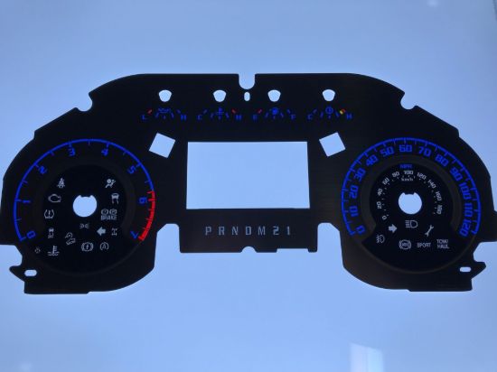Picture of US Speedo Instrument Cluster Gauge Face Kit - SSF154B