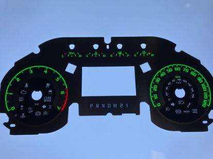 Picture of US Speedo Instrument Cluster Gauge Face Kit - SSF154G