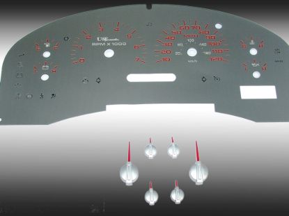 Picture of US Speedo Instrument Cluster Gauge Face Kit - SSF15RK