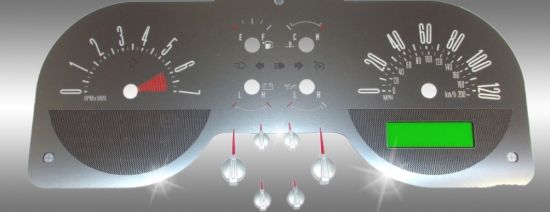 Picture of US Speedo Instrument Cluster Gauge Face Kit - SSF56R