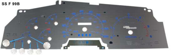 Picture of US Speedo Instrument Cluster Gauge Face Kit - SSF99B