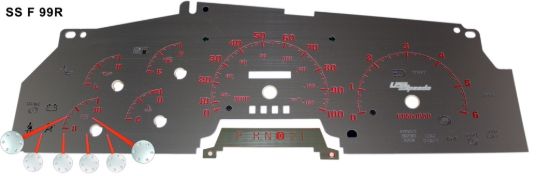 Picture of US Speedo Instrument Cluster Gauge Face Kit - SSF99R