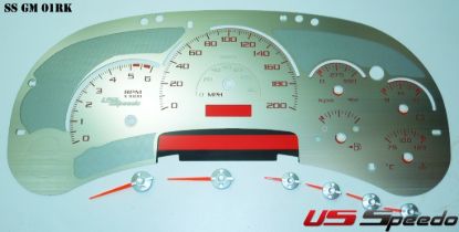 Picture of US Speedo Instrument Cluster Gauge Face Kit - SSGM01KR