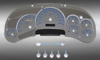 Picture of US Speedo Instrument Cluster Gauge Face Kit - SSGM02B