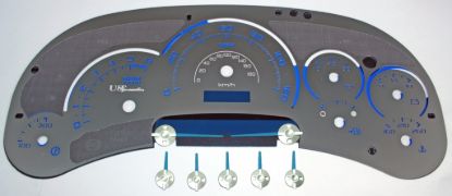 Picture of US Speedo Instrument Cluster Gauge Face Kit - SSGM05B