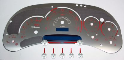 Picture of US Speedo Instrument Cluster Gauge Face Kit - SSGM05R