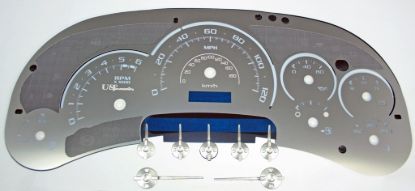 Picture of US Speedo Instrument Cluster Gauge Face Kit - SSGM05W