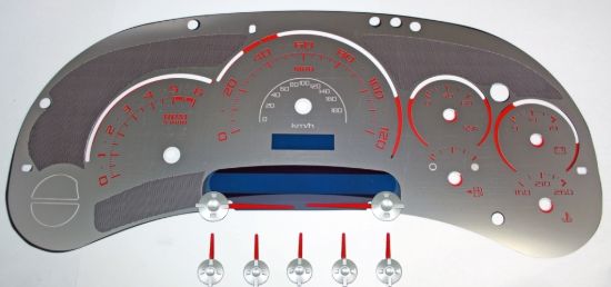Picture of US Speedo Instrument Cluster Gauge Face Kit - SSGM06R