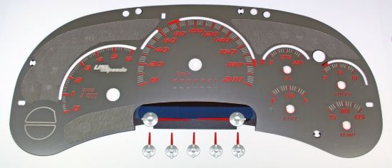 Picture of US Speedo Instrument Cluster Gauge Face Kit - SSGM11KR