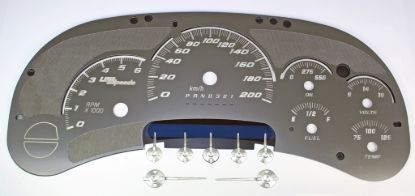 Picture of US Speedo Instrument Cluster Gauge Face Kit - SSGM11KW