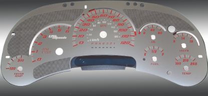 Picture of US Speedo Instrument Cluster Gauge Face Kit - SSGM12R
