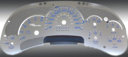 Picture of US Speedo Instrument Cluster Gauge Face Kit - SSGM13B