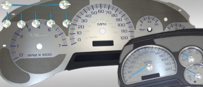 Picture of US Speedo Instrument Cluster Gauge Face Kit - SSGM20B