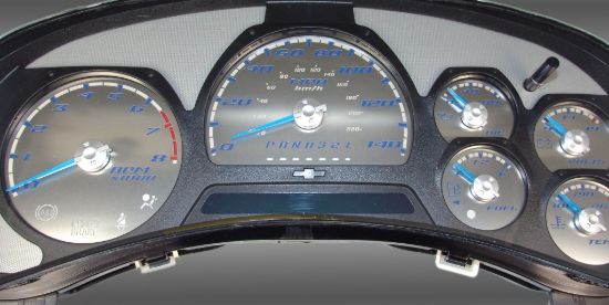 Picture of US Speedo Instrument Cluster Gauge Face Kit - SSGM22B
