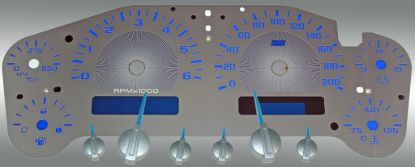 Picture of US Speedo Instrument Cluster Gauge Face Kit - SSGM27BK