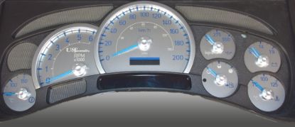 Picture of US Speedo Instrument Cluster Gauge Face Kit - SSH201BK