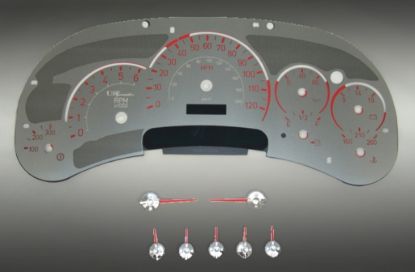 Picture of US Speedo Instrument Cluster Gauge Face Kit - SSH201R