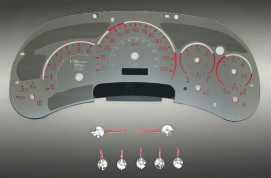 Picture of US Speedo Instrument Cluster Gauge Face Kit - SSH201R