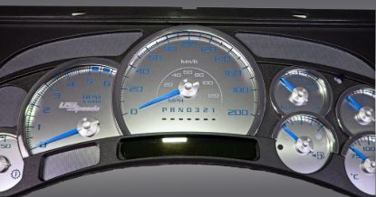 Picture of US Speedo Instrument Cluster Gauge Face Kit - SSH211BK