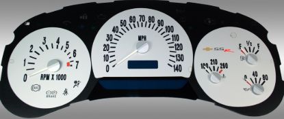 Picture of US Speedo Instrument Cluster Gauge Face Kit - SSR052