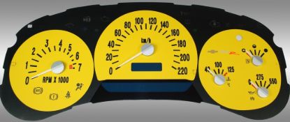 Picture of US Speedo Instrument Cluster Gauge Face Kit - SSR053K