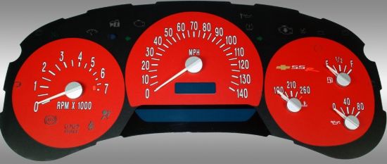 Picture of US Speedo Instrument Cluster Gauge Face Kit - SSR055