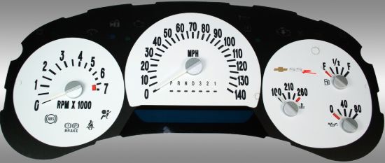Picture of US Speedo Instrument Cluster Gauge Face Kit - SSR060