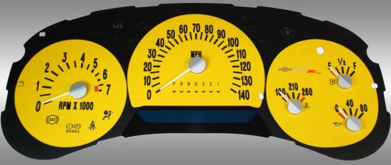 Picture of US Speedo Instrument Cluster Gauge Face Kit - SSR063
