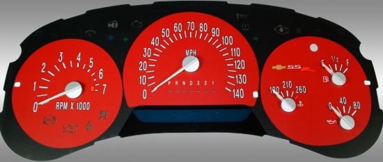 Picture of US Speedo Instrument Cluster Gauge Face Kit - SSR065