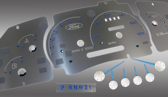 Picture of US Speedo Instrument Cluster Gauge Face Kit - SSRAN03B