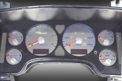 Picture of US Speedo Instrument Cluster Gauge Face Kit - SSRM03B